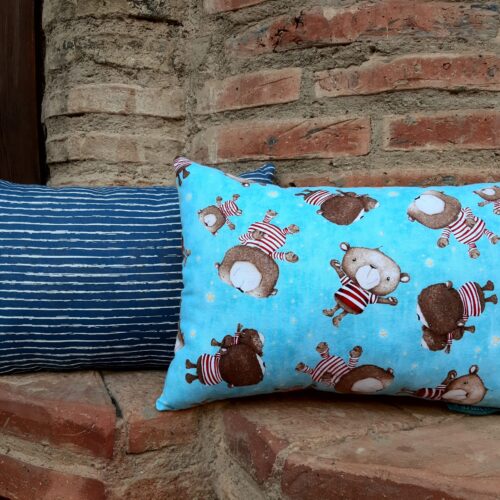 Cojín infantil osito con pijama - Imagen 3