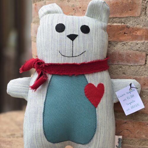 peluche infantil osito amoroso rayas