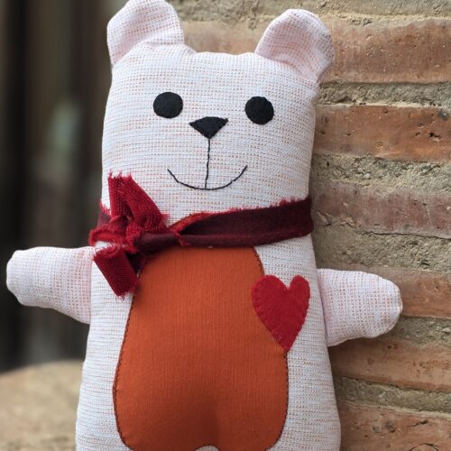 peluche infantil osito amoroso rayas