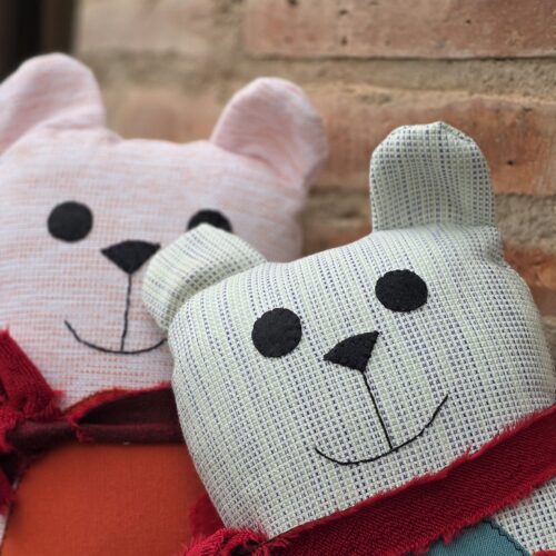 peluche infantil osito amoroso rayas